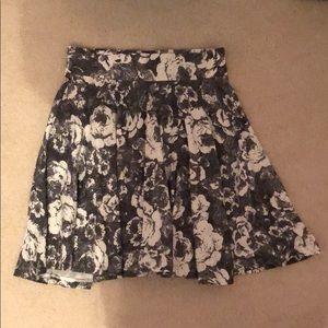 Urban Outfitters Rose Graphic Skater Skirt